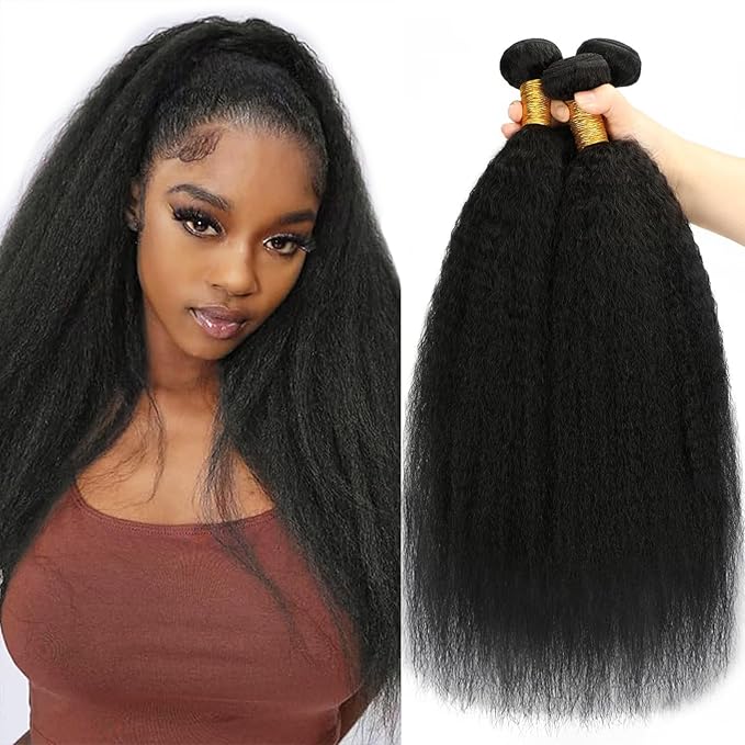 Human Hair Bundle-Kinky Straight-Hair -32in