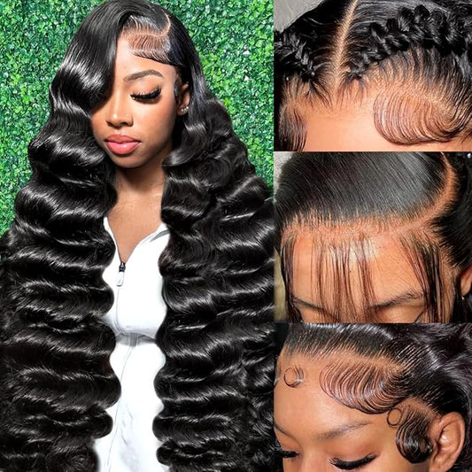 13x6 Lace Frontal Wig Transparent-Frontals-22in