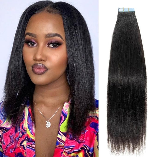 Tape-in Hair Extensiona-Yaki-Tape ins-24in