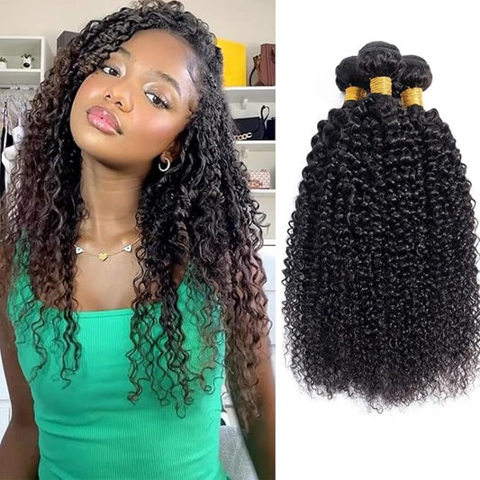 Human Hair Bundle-Kinky Curly-Hair -32in