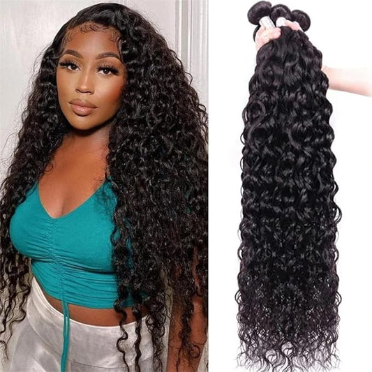 Human Hair Bundle-Waterwave-Hair -32in